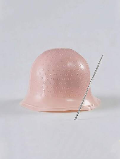 2pcs/Set Reusable Silicone Hair Dye Cap, Salon Hair Highlighting Tool, Durable And Easy To Clean