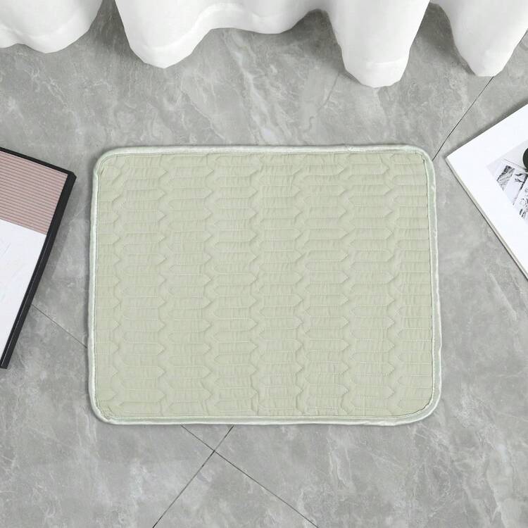 Extra Large Pet Cooling Mat, Pet Icy Silk Sleeping Pad, Large Size Summer Cooling Pad, Keeps Your Pet Cool And Comfortable All Summer - Khaki - View 17