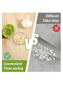 1pc Manual Garlic Press And Grinder - Easy To Clean Multifunctional Kitchen Tool, For Mincing, Slicing And Grinding, Suitable For Home, Restaurant, Outdoor, Travel And Food Truck Use, Portable Handheld Design, Plastic And Garlic Clove Grinder, Kitchen Gadgets, Cooking Supplies, Travel And Outdoor Essentials, Portable, Home Decor, Back To School - 彩色 - 查看 7