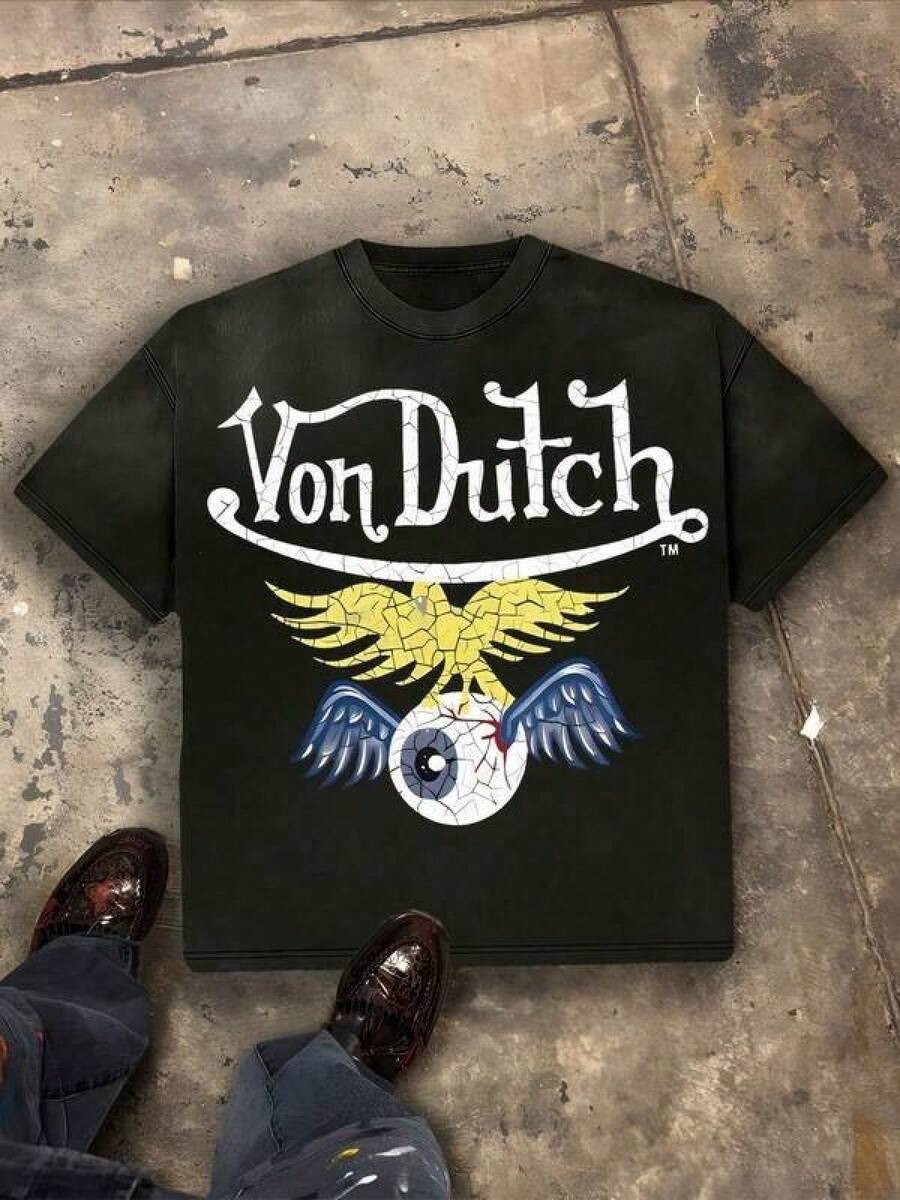 Teen Summer Clothes, Teen Girl Summer Clothes, Youth Boys Clothes, 4th Of July, Summer Tops, Mom And Daughter Matching, Men's & Women's Vintage Cotton Graphic Tees, Summer Clothes, 2000s Style, Cute Tops, Shirts For Adults & Kids, Splicing Together Von O Dutch Classic Flying Wing Tops With Fragments - A Large Old Printed Washed T-Shirt. Men's 100% Cotton, Loose Fitting, Y2K Street Retro Casual Urban Aesthetics, 100% Cotton Pullover. Gifts Men Clothes Men Shirts Graphic Teens Men Vintage T Shirts Graphic Tees Tanktop Tween Summer Clothes, Family Matching Outfit, Adult And Children's Sizes Family Matching Outfit, Adult And Children's Sizes - màu đen - Xem 1