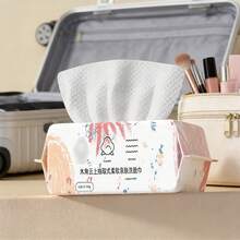 3 Gói Khăn Giấy Lau Mặt Dùng Một Lần (200*170mm) - Khăn dày, mềm mại, tiện dụng khi đi du lịch, ít gây kích ứng da, đã được kiểm nghiệm, dùng để tẩy trang khô và ướt. - Dày lên & To ra - Xem 2