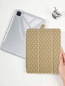 Ốp lưng acrylic trong suốt có chân đế gập ba, tương thích với iPad thế hệ thứ 10/11/10.2/10.5/Air4/Air5/10.9/Pro 11/Air 11 inch (M2)-2024/Pro 11 inch (M4)-2024/ Air 11 inch (M3) 2025/ (A16) 11 inch thế hệ thứ 11 2025 Mini6/Mini7/Air1/Air2/9.7, tích hợp khe cắm bút cảm ứng, vỏ acrylic trong suốt cao cấp chống cong vênh, chống trầy xước, chống rơi vỡ, chân đế gập ba có thể điều chỉnh, từ tính/tự động bật/tắt màn hình, ốp bảo vệ máy tính bảng tối giản/vui nhộn/thường ngày/tươi mới/dễ thương, không bao gồm bút, một số mẫu có khung viền ống kính. - Nhiều màu - Xem 6