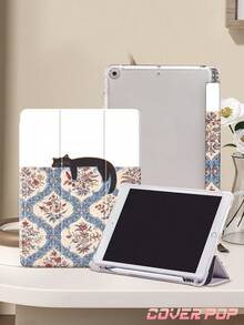 这款图案和黑色猫咪设计的平板电脑保护套，适用于 iPad Air 8 2026（11/13 英寸）、9.7/10.2/10.5/10.9/12.9 英寸 iPad Pro 11 英寸（第十代）、Galaxy Tab S6 Lite 10.4 英寸、Kindle Paperwhite 第十二代（2024 年款）、Kindle（第十一代，2022 年款），提供柔软防震保护，支持智能支架/自动唤醒/睡眠功能，是节日送礼的绝佳选择。 - 彩色 - 查看 5