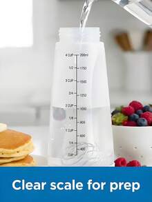 [Delivery Within 2-7 Days In The United States]1PC Pancake Batter Dispenser With Whisk Ball & Stand Base - Easy To Operate, User-Friendly, Time-Saving, Durable, Large Capacity, Easy To Clean, Detachable Base, No-Mess Batter Mixer Dispenser, Versatile For Pancakes, Crepes, Waffles, Muffins, Qatayef, Cupcakes & More, Effortless Batter Distribution For Uniform Shapes & Sizes, Suitable For Home Kitchen, Breakfast Prep, Baking Parties, Family Brunch & Holiday Gatherings, Sturdy Construction For Long-Lasting Performance, Hassle-Free Cleaning & Storage With Detachable Components, Ideal For Home Bakers, Cooking Enthusiasts, Breakfast Lovers, Busy Parents & Party Planners, Perfect Gift For Housewarming, Mother's Day, Birthday & Baking Fans, Streamlines Baking Process & Reduces Kitchen Clutter, Compatible With Various Batter Types, Compact Design Fits Any Countertop, Must-Have Baking Accessory For Effortless & Fun Cooking Experience,Baking Supplies,Kitchen Items,Kitchen Gadgets(White) - Nhiều màu - Xem 5