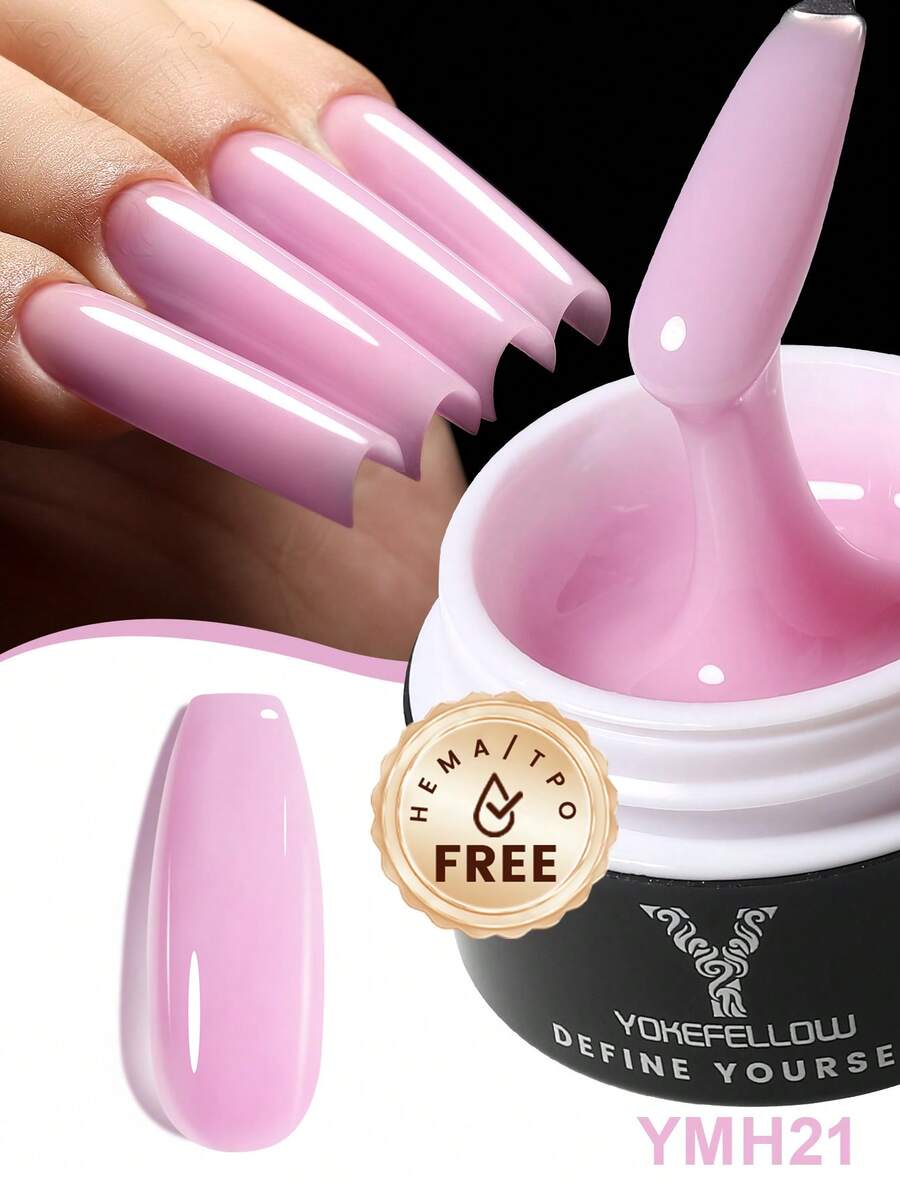 YOKEFELLOW 15g Nail Extension Gel, Nail Building Gel, Jelly Nail Polish, Long-Lasting Strengthening Nail Care, Salon DIY Home Use, Gift