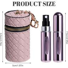 Refillable Perfume Portable Atomizer Bottle 5PCS Travel Size Spray Refillable Refill Bottle 5 Ml With Travel And Outgoing Bag - 1 - 查看 2