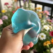 1pcs Moldable Slow Rebound Coconut Oil Handmade Squeezing Ball, Anxiety Relief Toy, Fidget Toy, Hand Stress Relief, Easter Toy, Squeeze Toy, Stress Relief Toys, Anxiety And Relaxation, Party Gift, Prizes, Birthdays, Stuffed Squeezing Toy (Blue) - 10 màu xanh - Xem 11