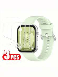 2-5 PIEZAS Película de Hidrogel Protector de Pantalla Curva Completa Compatible con Reloj FIT 3/4/4pro Accesorios Protector de Pantalla 9D para Reloj FIT 3/4/4pro Sin Vidrio - transparente - Ver 10