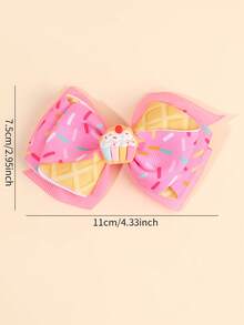 Bộ 2 kẹp tóc nơ satin màu hồng, kẹp tóc họa tiết kẻ caro dễ thương hình bánh kẹo, kẹp cá sấu, phụ kiện tóc ngọt ngào và đáng yêu, phù hợp cho sinh hoạt hàng ngày, tiệc sinh nhật, tiệc mùa hè, dã ngoại, biểu diễn, chụp ảnh, mùa xuân/hè. - Nhiều màu - Xem 6