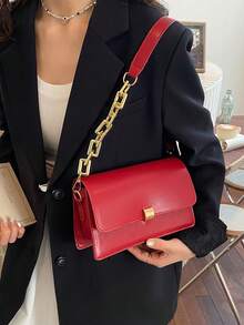 新款时尚高品质小众休闲法式简约大容量单肩手提包 - 彩色 - 查看 6