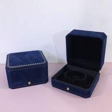 Octagonal Velvet Jewelry Storage Box Necklace Bracelet Organizer Case Elegant Decorative Display Container For Luxury Gifts Wedding Anniversary Keepsake Premium Velvet Lined - Multicolor - View 4