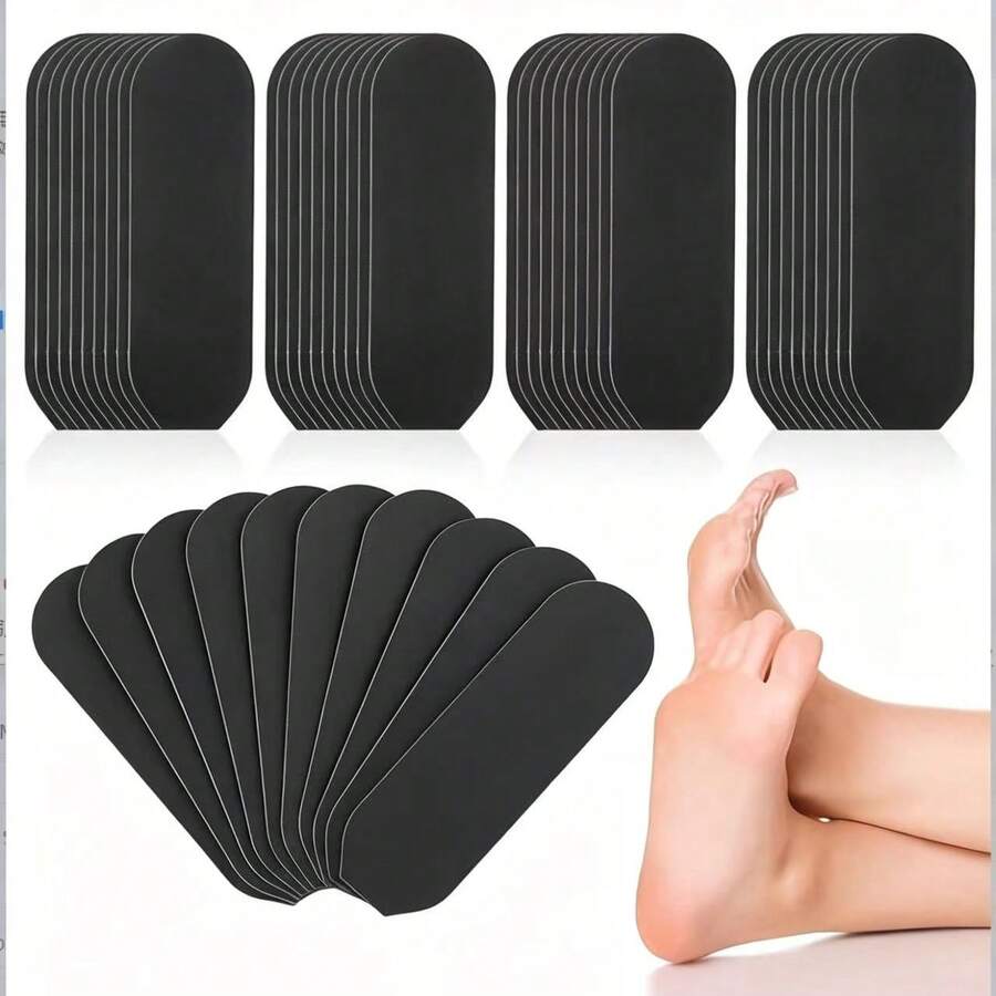 20pcs Foot File Replacement Pads, 100/180 Grit, Coarse And Fine Callus Remover Refill Pads, Volcanic Stone, Fragrance-Free, Battery-Free, Detachable Nail Care Pads - Multicolor - View 1
