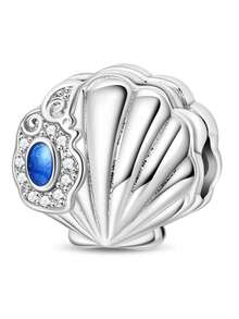 1件波西米亚度假风925纯银海洋大船、指南针、螃蟹、海龟、贝壳、海星DIY原创手链、项链、钥匙扣吊坠，可制作独特的节日、派对、聚会、生日、毕业典礼等礼物。 - 彩色 - 查看 13