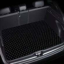 4件套波点图案汽车脚垫 - 时尚、防污染、防滑、易清洁，适用于所有车型，前后排座椅均有，有效保护汽车免受灰尘和污垢侵袭，男女皆宜 - 彩色 - 查看 6
