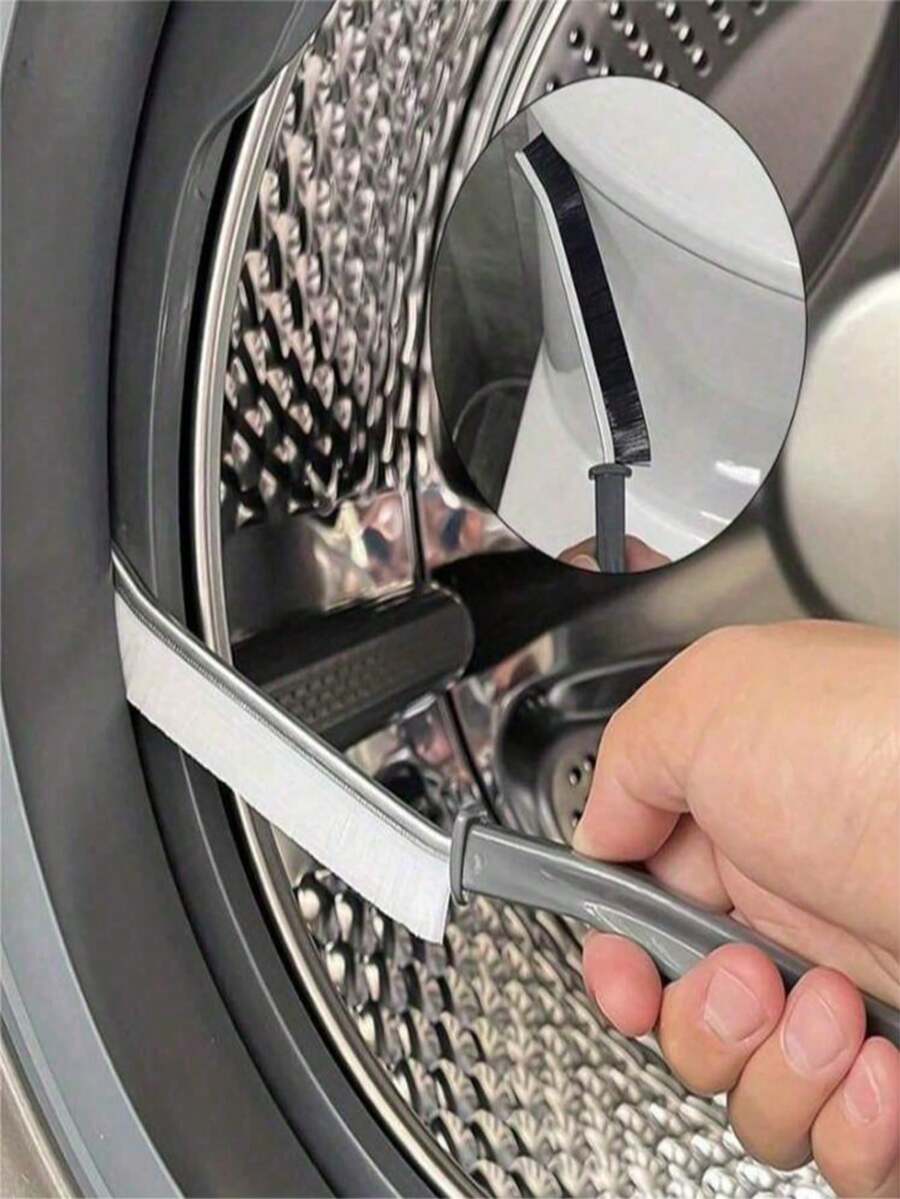 1pc Hard Bristle Crevice Cleaning Brush, Multi-Purpose Groove Brush For Laundry Room, Bathroom, Kitchen Tile Grout, Window Tracks, Household Cleaning Tool
