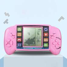 Christmas Decoration Boxed Game Console With 23 Games, Batteries Not Included, Requires 2 AA Batteries, Large Screen Children's Handheld Creative Toy, Portable And Educational Gaming Device - Pink - View 8