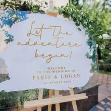 Customized Mirror Sticker Wedding Decor - Wedding Signage Decor DIY Wedding Stickers - Mirror Sticker "Welcome To The Wedding" - Customized Mirror Letter Sticker Decal - Just Married - Wedding Marriage Decor/Modern Wedding Welcome Sign/Personalized Newlyweds Name And Date/Mirror Sticker - Bridal Shower - Multicolor - View 4