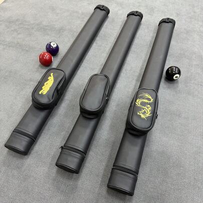 82cm*7.2cm*4.3cm Chinese Style Dragon Pattern PU Billiard Cue Case, Detachable & Portable Snooker Cue Tube, Billiard Accessories
