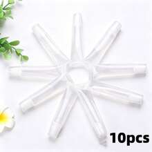 20/10/6/1 piezas Tubo de bálsamo de labios vacío suave y transparente de 5ml, portátil, para viajes, envase de brillo de labios DIY, herramienta de empaque cosmético para mujeres/niñas - Multicolor - Ver 12