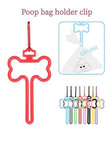 Bộ 2 túi đựng phân chó di động, tiện dụng, kẹp tiện lợi. - Nhiều màu - Xem 2