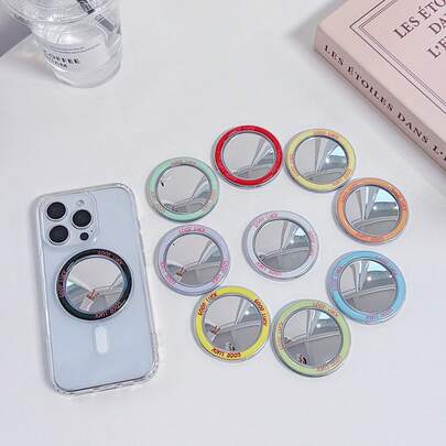 Good Luck Magnetic Ring For Case 360° Rotation Phone Grip Holder With Removable Mirror Cute Magnet Backing For Women