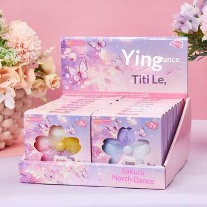 Đồ chơi bóng giảm căng thẳng Pearl Sakura - Đồ chơi cảm giác trong suốt trang trí giúp giảm căng thẳng.