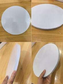 1/2/3入圓形蛋糕底盤 8/10/12英吋，厚紙板材質堅固耐用，烘焙DIY蛋糕與糕點家用廚房烘焙用品，適用於節日派對、生日、婚禮、返校季、萬聖節與聖誕節 - 白色 - 查看 6
