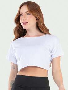 Kit 2 Cropped Feminino Fitness Academia - Dark Grey - View 5