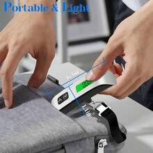 Luggage Scale, 110lb Luggage Weight Scale With 4 Unit Switching Functions&LED Display, Luggage Scale Travel Digital Weighing Luggage, Backpacks, Packages And Markets - 銀色 - 查看 6