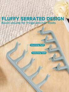 2pcs Wide Tooth Comb Set - Unisex, Ideal Tool For Creating Voluminous Curls. Textured Handle Suitable For All Hair Types. This Styling Comb Can Lift Roots, Help Men Create Voluminous Styles And Cover Split Ends; Also Suitable For Bangs Styling. Suitable For Daily Use, Business Travel, Outings And Office Use. - Multicolor - View 7