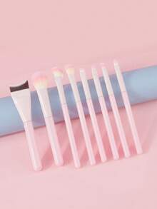 Bộ 8 cọ trang điểm màu hồng đào, phù hợp cho người mới bắt đầu sử dụng: Bao gồm cọ nền, cọ phấn mắt, cọ kẻ mắt, cọ chỉnh độ dày mi và cọ má hồng, với lông cọ mềm mại. Bộ cọ trang điểm du lịch kèm túi đựng. - Nhiều màu - Xem 10