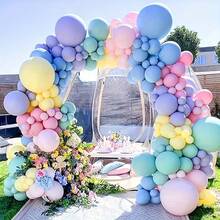 Macaron Latex Balloon Set, Birthday Party Decor, Home Gathering Decoration, Atmosphere Photo Props - View 3