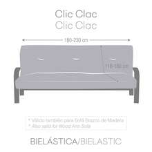Kiva 3-Seater Click-Clack Bi-Elastic Sofa Bed Cover, Various Colors Available - Super Elastic Protective Sofa Cover For Click-Clack, Book And Futon Sofas - Caldera Rk - View 6