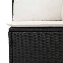 vidaXL Outdoor Tisch- und Stuhl-Sets - Schwarz - Übersicht 6