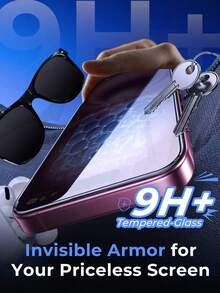 Privacy Anti-Spy Mobile Phone Screen Protector 2pcs Privacy Tempered Glass Screen Protector Compatible With IPhone 6/7/8/11/12/13/14/15/16 Pro Max/17 Pro Max, XS, XR, Xs Max, Anti-Explosion, Anti-Scratch, Anti-Fall, Enhanced Screen Protection, Suitable For Daily, Office, Home Use Mother's Day Gift Anniversary Celebration - Black - View 6