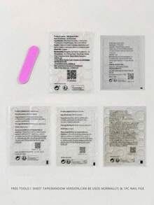 10片甜美清爽的中号美甲贴片，裸粉色闪粉底色搭配经典黑色波点和3D黑色蝴蝶结装饰，适合日常通勤、学生、约会等场合，展现甜美清爽、优雅精致的高端魅力。作为时尚美甲装饰，这款可重复使用的按压式美甲贴片专为女性和女孩设计，套装包含1瓶甲油胶和1个指甲锉。 - 粉色 - 查看 4