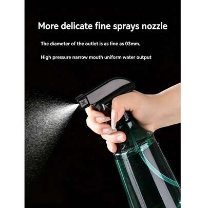 1pc 500ml Transparent Plastic Pressure Sprayer Bottle With Black Handle, Dual Spray Modes (Stream/Mist), Suitable For Gardening Watering And Home Disinfection, Durable And Easy To Use, Efficient Pressure System And Pressure Control, Liquid Protection And Smooth Edge Design