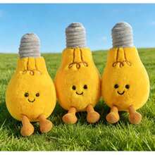 Fun And Cute Realistic Light Bulb Plush Doll, Soft Sofa Throw Pillow, Creative Bedroom Decor Doll Gift, Lifelike Design With Exquisite Details, Cute And Adorable Small Feet, Soft And Comfortable, Smooth Fabric, Soft Touch, Good Resilience, Filled With Fluff, Full Of Ritual, Birthday Gift For Friends - Multicolor - View 2