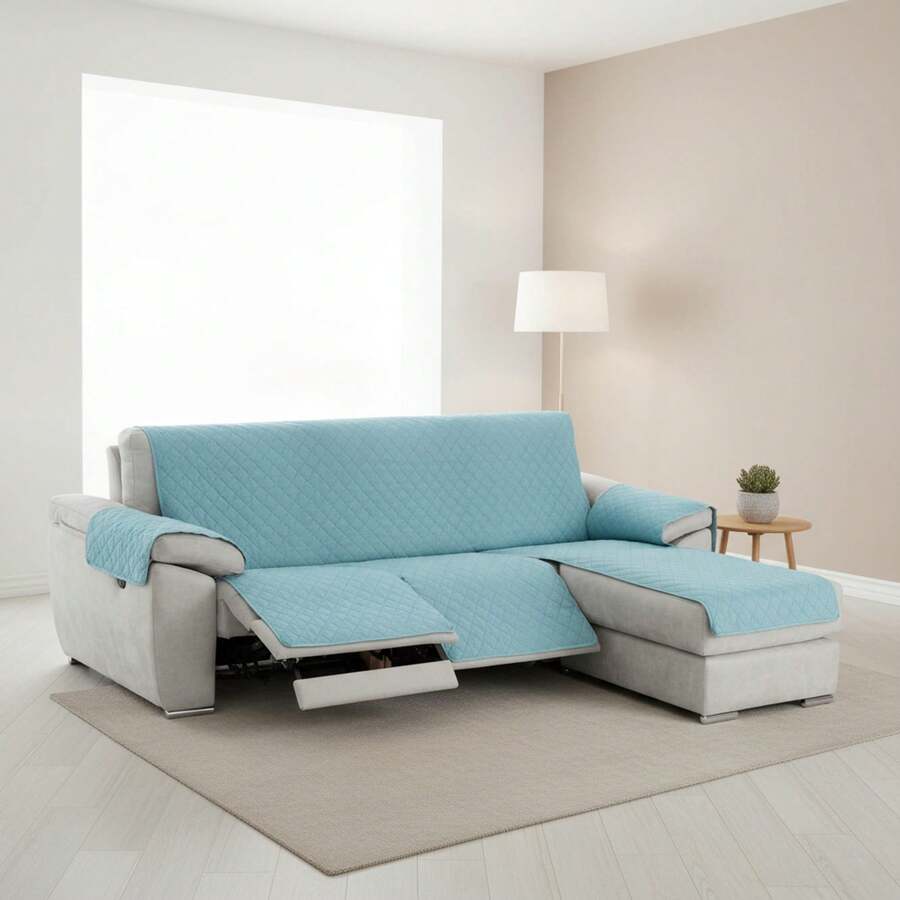 Kiva Regular Right-Facing Padded And Non-Slip Chaise Lounge Sofa Cover, Various Colors Available – Complete Protection, Comfort And Style In An Adjustable And Washable Design - 萬寶龍綠松石2號 - 查看 1