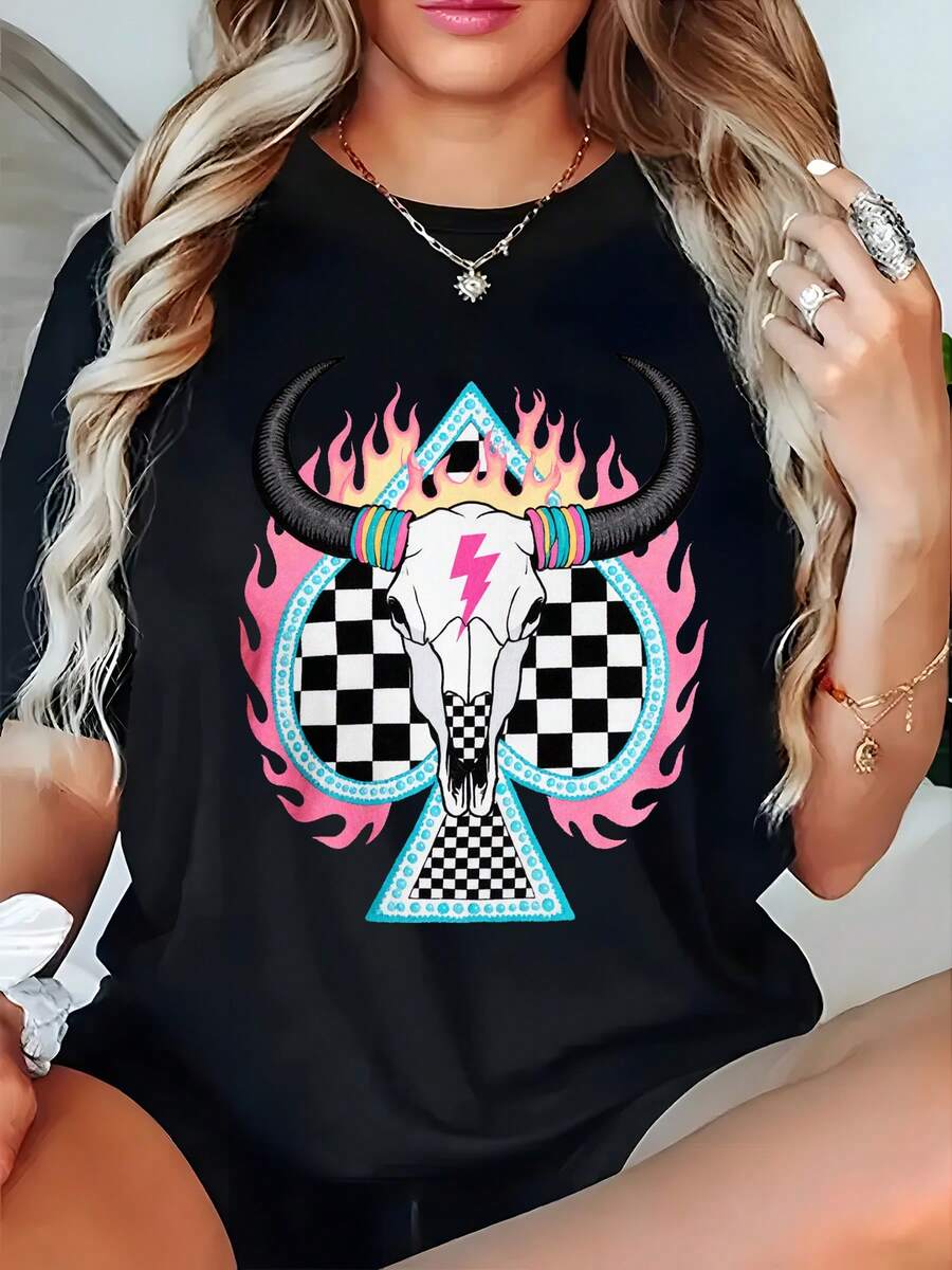 Women T-Shirts - Black - View 1