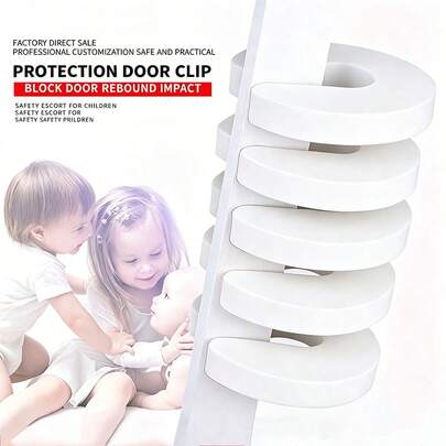 10 chiếc chặn cửa hình hoạt hình, dụng cụ bảo vệ ngón tay trẻ em khỏi bị kẹp cửa, bảo vệ ngón tay bé.