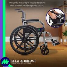 Compact Lightweight Folding Wheelchair With Flip-Up Backrest - View 8