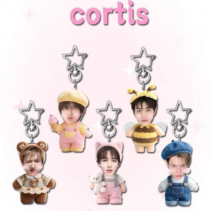 CORTI/S K-Pop Boyband New Arrival Keychain, Cute Creative Student Backpack Pendant Decoration, Fan Merchandise, Holiday & Birthday Gift - Multicolor - View 1
