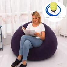 Comfortable Inflatable Leisure Chair - Multifunctional Inflatable Non-Bean Bag Sofa, Stool, Chair 3-In-1, Bean Bag Style Seat For Indoor And Outdoor Use - Suitable For Outdoor, Home, Garden, Gaming And Camping - Ideal For Spring, Mother's Day And Easter, Size: 107cm X 104cm X 69cm - Multicolor - View 10