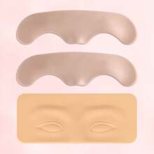 1 miếng da giả silicon 3D dẻo, mỏng để tập xăm lông mày + 2 miếng da giả thay thế để tập xăm lông mày - Nhiều màu - Xem 1