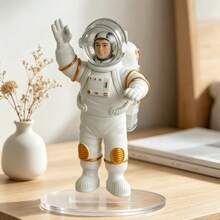 An Astronaut On The Desk, Waving In Front Of The Desk, The Warm Light Of The Desk Lamp And The Pages, Is A Gentle Encounter Between The Universe And The Daily Life. - 1PC - View 5