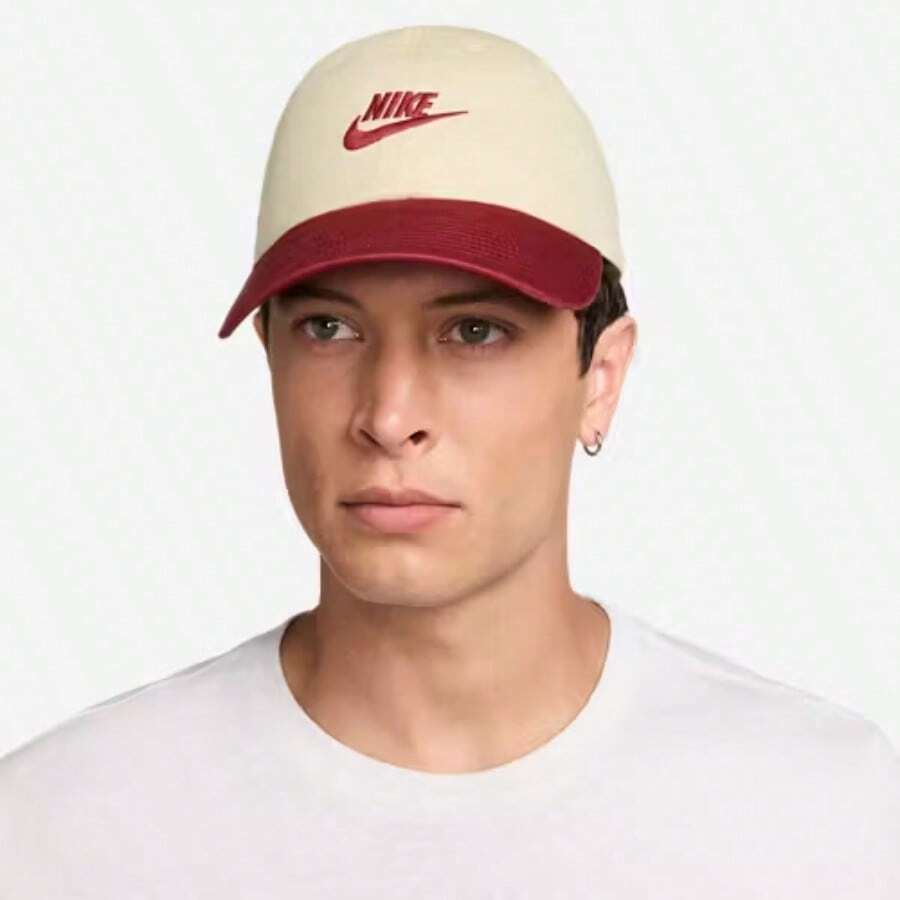 Nike Club H86 Adjustable Cap Red/Beige FB5368-231 - White and Red - View 1