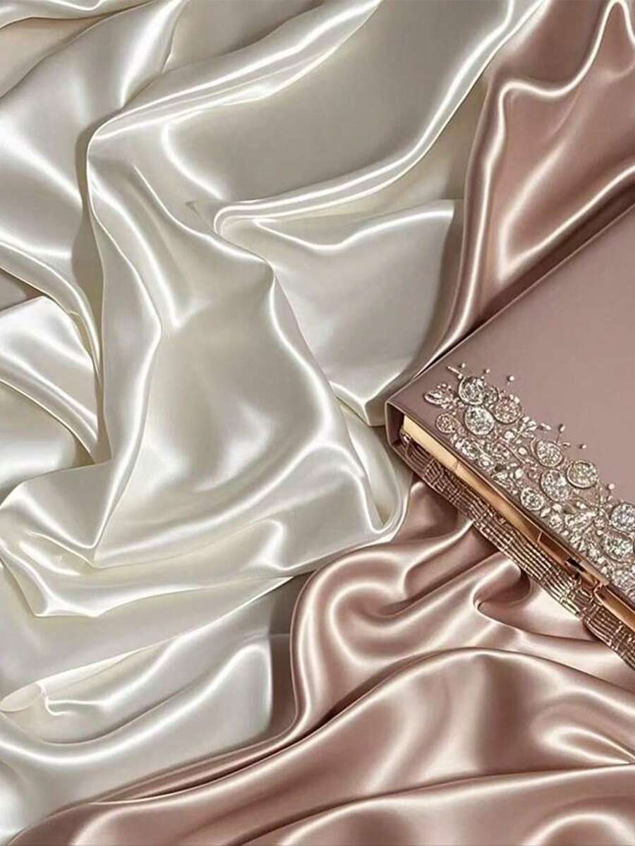Satin Photography Background Silk, Glossy Fabric Cloth Backdrops For Goods, Crafts, Jewelry, Cosmetics, Food Photoshoot And Flat Lay - Satin Cloth - View 1