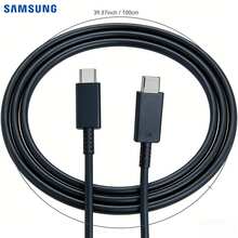 Samsung Dual USB-C Interface 5A Fast Charge Data Cable Global Version EP-DN975 Length Is 1M Up To 60W Power Support 60W/45W/25W Fast Charge Charger Suitable For Smart Phones, Tablets And Laptops - Multicolor - View 9