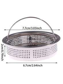 1Pc Stainless Steel Kitchen Sink Strainer Hanging Food Waste Catcher Corner Filter Rack With Fine Mesh Bags For Leftover Garbage Anti Clogging Gadgets - Multicolor - View 10